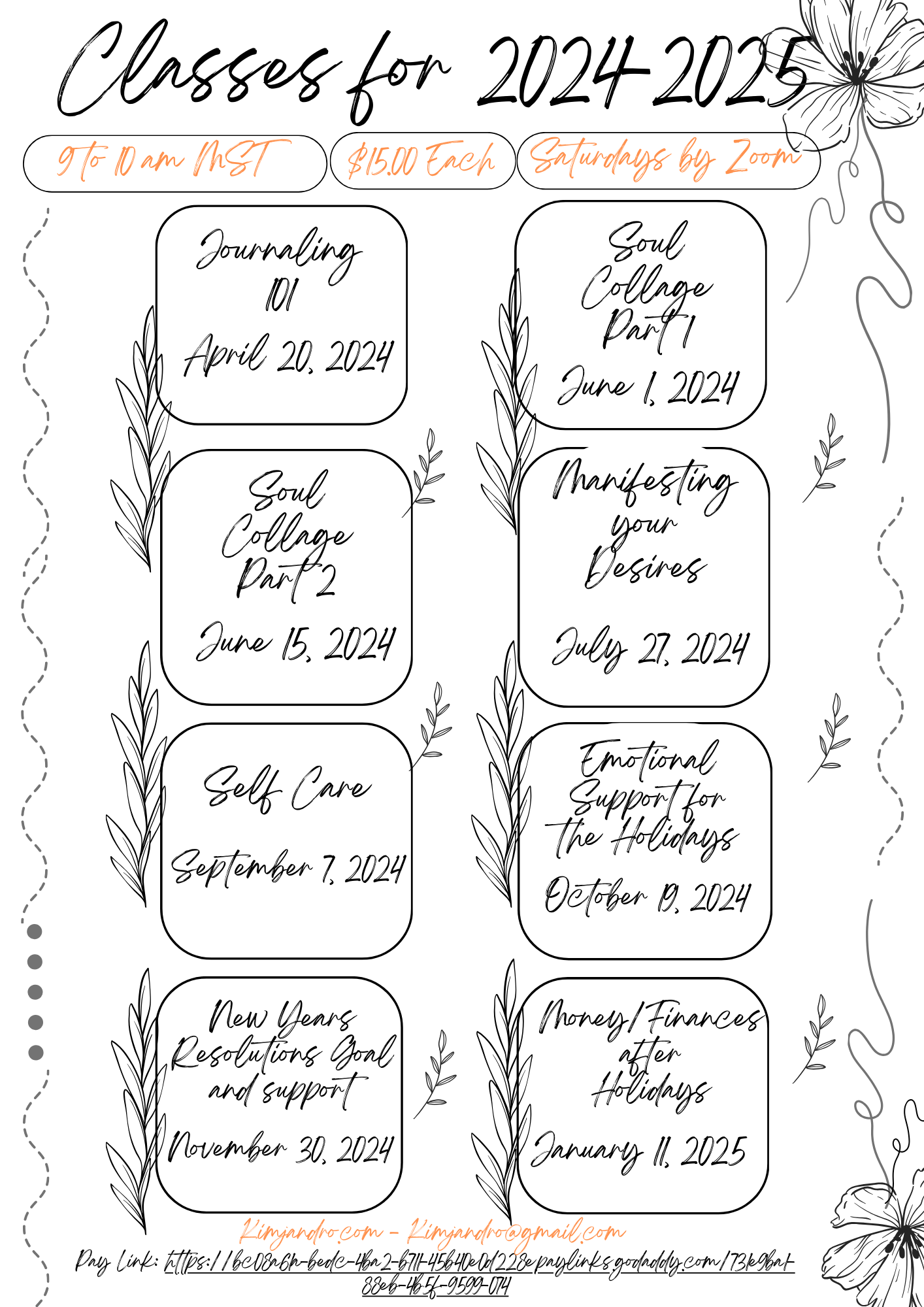 Black and White Simple Class Schedule-4